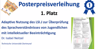 Posterpreisverleihung 1. Platz, Plakat, Geld